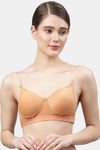 PrettyCat Non-Wired Medium Coverage T-Shirt Bra - Skin White — thumbnail 1